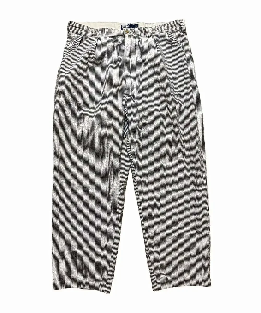 Polo Ralph Lauren Andrew Men’s Striped Pleated Cotton Pants 35 W